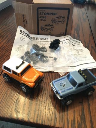 Schaper Stomper Early Wards Set 2 Pack: Ultra Blue Chevy Luv & Orange Jeep