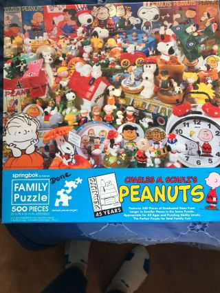 Springbok Charles Schulz Peanuts 45 Years Anniversary Puzzle 500 Piece