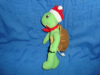 Franklin Turtle wearing Santa Hat Christmas Plush 8 