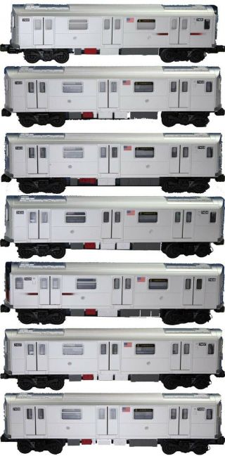 30 - 2797 - 1 & 30 - 2797 - 3 Mth R - 142a 7 - Car Subway Set W/proto 2 Modified W/”bcr2”