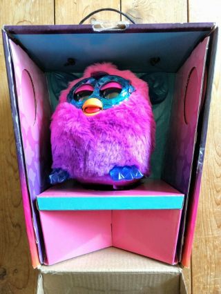 2014 Furby Boom Crystal Series Pink/purple/blue Hasbro Euc
