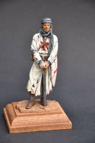 Built Paint 90mm Metal Figure From Andrea Miniatures.  Warrior Monk.  1250 Ad