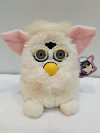 1998 Furby 70 - 800 Series 1 Tiger Snowball Electronic Toy - White