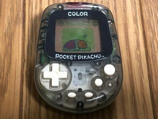 Nintendo Pocket Pikachu Color Clear Black Lcd V Pet Game Pedometer Toy