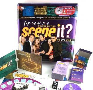 2005 Friends Deluxe Edition Scene It? The DVD Board Game in Embossed Tin Box 3