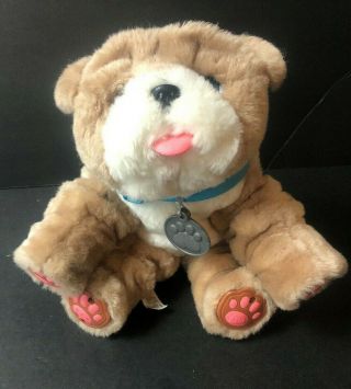 Little Live Pets My Kissing Puppy Rollie Plush Fuzzy Brown Dog 25,  Sounds