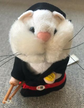 Gemmy Dancing Hamster Sings Kung Fu Fighting Black Robe With Spinning Nunchucks