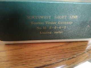 Northwest Short Line Ho Brass Kosmos Timber Co.  No.  11 2 - 6 - 6 - 2 Mallet Steam Locom