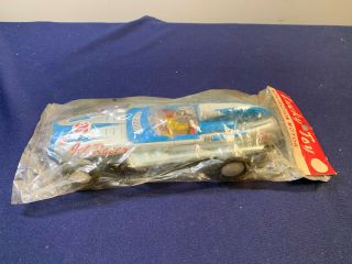 Vintage Japan Tin Lucky Toy Friction Jet Racer Car Nos.  Look