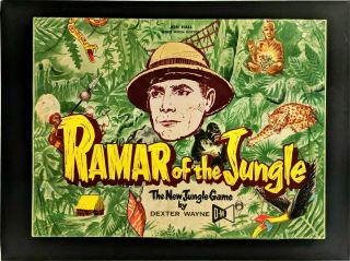 Vintage Ramar Of The Jungle The Jungle Game Dexter Wayne 1953 Board Game