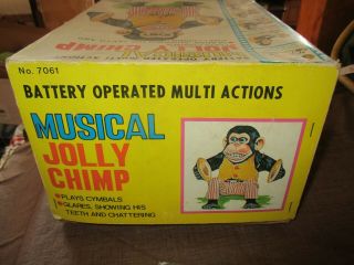 Vintage Musical Jolly Chimp No 7061 Box Only,  Daishin,  Japan,  C.  K.