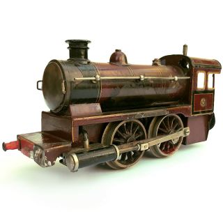 A Fine Vintage Bing O Gauge Live Steam 0 - 4 - 0 Locomotive Loco Steam Train