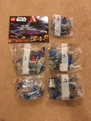 Lego Star Wars Resistance X - Wing Fighter 75149 Bags No Box