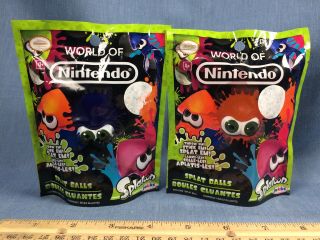 Jakks Pacific World Of Nintendo Splatoon Inkling Splat Balls Squid Blue Orange
