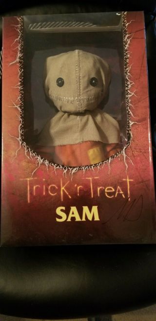 Mezco Trick R Treat Sam 15 " Doll Signed By Director Mike Dougherty