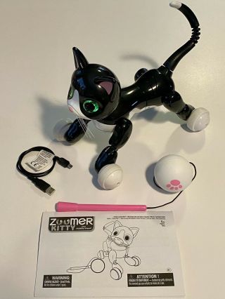 Zoomer Kitty Interactive Robot Cat By Spin Master W/ Box & Accessories