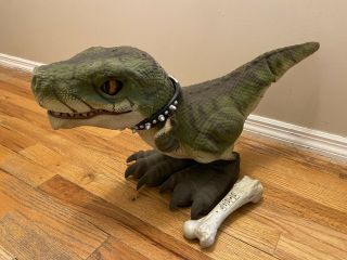 Mattel T Rex Prehistoric Pet Interactive Dinosaur With Bone Remote