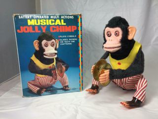 Great Vintage Made In Japan Musical Jolly Chimp 4910