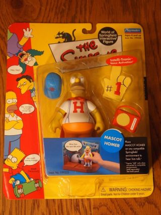 Playmates 2001 The Simpsons Mascot Homer Action Figure,  Moc