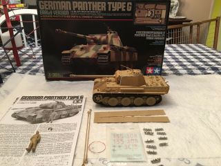 1/35 Tamiya Panther G Early Verion With Eduard Zimmerit Built Ready For Paint