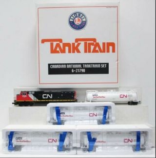 Lionel 6 - 21790 Canadian National Dash - 9 Tank Train Set Ln/box