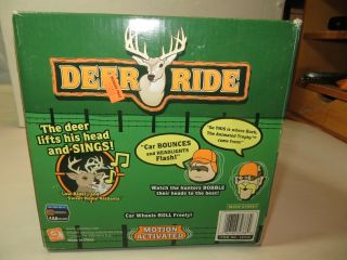 Gemmy Deer Ride Motion Or Button Activated Redneck Hunters Jeep Singing Deer 3