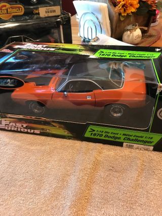 Ertl Joy Ride 1/18 Diecast Fast And The Furious 1970 Dodge Challenger