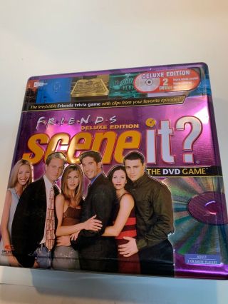 Friends Scene It? Deluxe Edition 2 Dvd Game Collectible Tin Complete