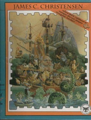 James C.  Christensen Ceaco Corkboard Jigsaw Puzzle Voyage Ot The Basset Complete