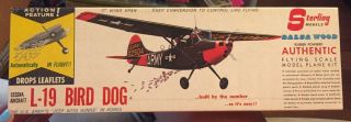 Vintage Sterling L - 19 Bird Dog Model Kit A12 Us Army Jeep With Wings
