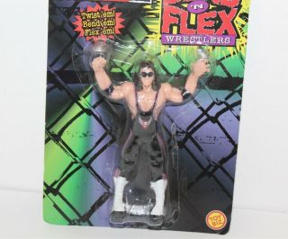WCW NWO Bend ' N Flex Wrestlers Bret Hart Action Figure Toy Biz 1999 Wrestling 2