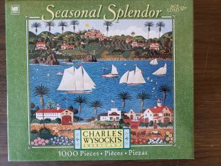 Charles Wysocki Seasonal Splendor 1000 Piece Puzzle Old California 2005