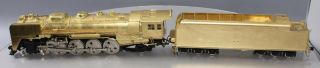 Ktm O Scale 2 - Rail Brass 4 - 8 - 2 Steam Locomotive & Tender - Unpainted Ex