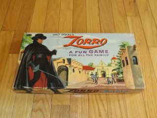 Vintage Walt Disney Zorro Game Boardgame Whitman A Fun Game For All The Family
