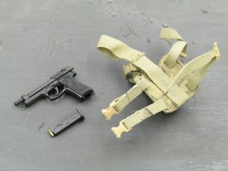 1/6 Scale Toy COD Ghost - M9 Beretta w/Tan Drop Leg Holster 3