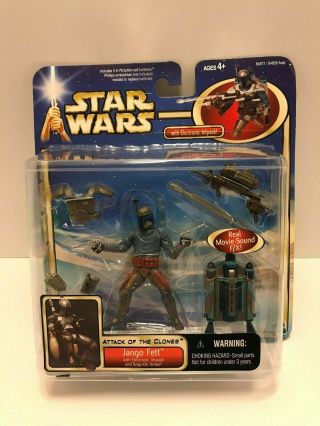 Star Wars - Jango Fett W - Electronic Jetpack - Attack Of The Clones