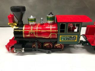North Pole Express Santa Christmas Train Engine Scientific Toys G Scale Eztec