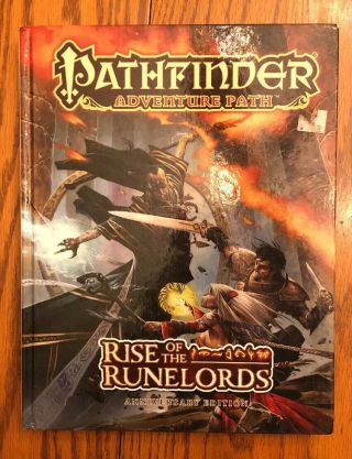 Pathfinder: Rise Of The Runelords Anniversary Edition Hardcover Ad&d 2012