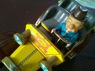 Vintage Hubley Mr Magoo Car Battery Operated Tin Litho 1961