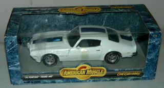 Ertl American Muscle Boxed 1970 Pontiac Trans Am Die Cast 1:18 White