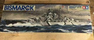 Tamiya – 1/350 Scale – German Battleship Bismarck Plastic Model Kit - Complete