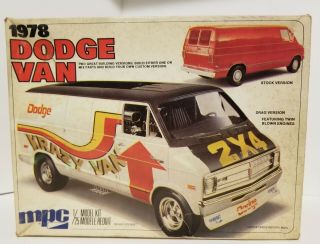 1978 Dodge Van Model Kit Mpc 1/25 1977 Vintage Krazy Kiss Drag