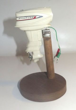Vintage Evinrude Lark Ix 40 Hp Battery Operated Toy Outboard Boat Motor W/ Stand