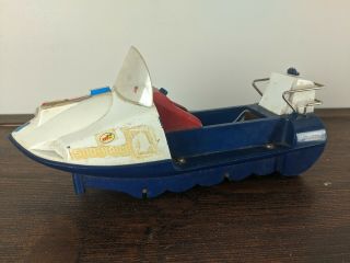 Louis Marx Sno - Hawk Battery Operated Snowmobile Sled Toy Model For Parts/repair