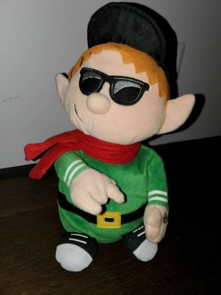 Gemmy Animated Christmas Rapping Notorious Elf Singing Dancing Plush E.  L.  F 2