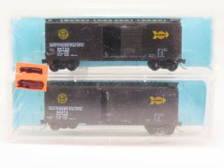 N Scale 2 Pack The Freight Yard Premiere Editions Sp Southern Pacific Box Cars
