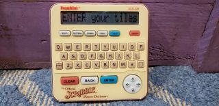 Official Scrabble Players Dictionary Electronic Hand Held Franklin Scr - 226