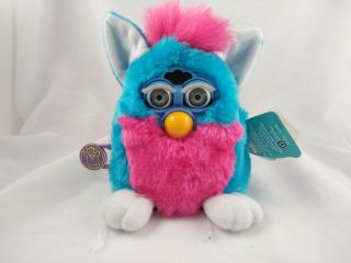 1999 Tiger Electronics Furby Babies Turquoise And Pink W/ Tags 70 - 940
