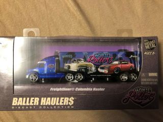 Homie Rollerz - 1/64 Baller Hauler$ Freightliner Columbia Hauler