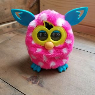 Furby Hasbro Connect Friend Pink White Spots 2012 Interactive Toy
